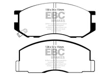 Load image into Gallery viewer, Pastiglie Freni EBC Ultimax Anteriore TOYOTA Town Ace 1.8 Cv  dal 1982 al 1992 Pinza  Diametro disco 231mm