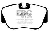 Pastiglie Freni EBC Ultimax Anteriore MERCEDES-BENZ 190 (W201) 1.8 Cv  dal 1990 al 1993 Pinza Girling/TRW Diametro disco 262mm