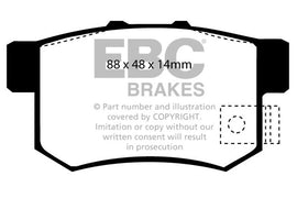 Pastiglie Freni EBC Ultimax Posteriore HONDA Accord CM1 2 Cv  dal 2003 al 2008 Pinza Akebono Diametro disco 282mm