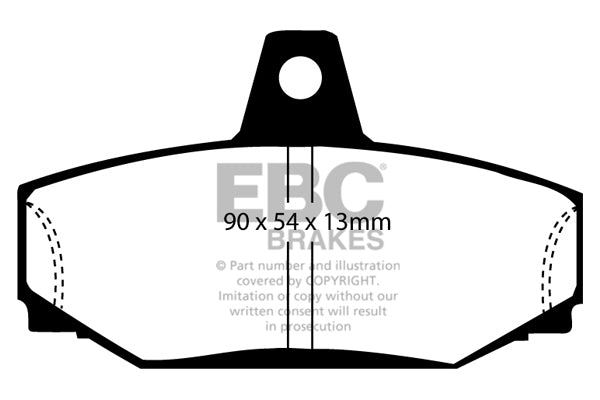 Pastiglie Freni EBC Ultimax Posteriore VOLVO 740 2 Cv  dal 1987 al 1991 Pinza Girling/TRW Diametro disco 265mm