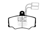 Pastiglie Freni EBC Ultimax Anteriore ALFA ROMEO 33 1.2 Cv  dal 1990 al 1994 Pinza Girling/TRW Diametro disco 239mm