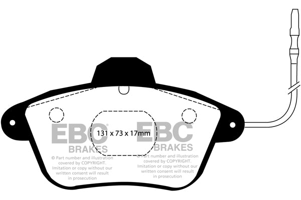 Pastiglie Freni EBC Ultimax Anteriore CITROEN XM Estate 2 Cv  dal 1992 al 2000 Pinza Bendix Diametro disco 283mm