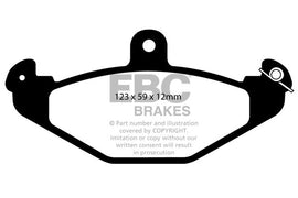 Pastiglie Freni EBC Ultimax Posteriore OPEL Speedster 2.0 Turbo Cv  dal 2003 al 2005 Pinza Brembo Diametro disco 288mm