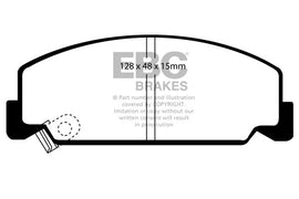 Kit EBC Dischi Ultimax e Pastiglie Freni come ricambio originale Anteriore HONDA Accord CA4 1.6 Cv  dal 1985 al 1990 Pinza  Diametro disco 242mm