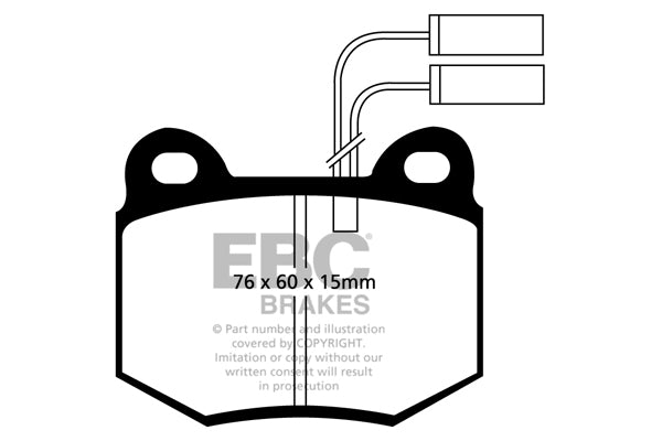 Pastiglie Freni EBC Ultimax Anteriore ALFA ROMEO 75 2.0 TD Cv  dal 1985 al 1992 Pinza Brembo Diametro disco 250mm