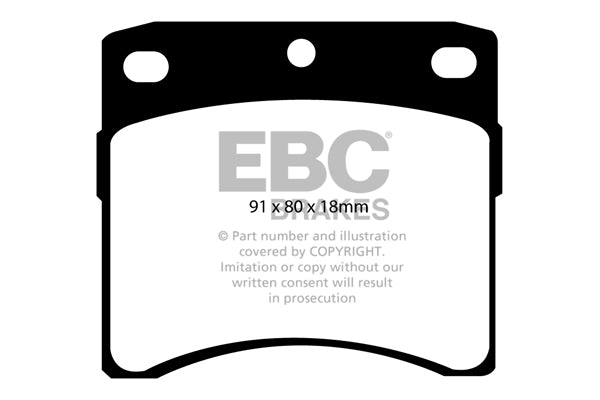 Pastiglie Freni EBC Ultimax Anteriore VOLKSWAGEN Caravelle 2.4 D Cv  dal 1990 al 1995 Pinza  Diametro disco 280mm