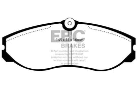 Pastiglie Freni EBC Ultimax Anteriore NISSAN Serena 1.6 Cv  dal 1993 al 2000 Pinza Girling/TRW Diametro disco 257mm