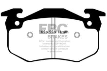 Load image into Gallery viewer, Pastiglie Freni EBC Ultimax Posteriore RENAULT 19 1.4 Cv  dal 1992 al 1996 Pinza Bendix Diametro disco 238mm