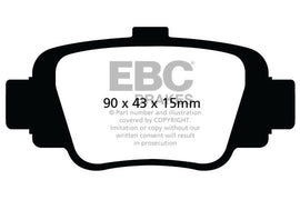 Pastiglie Freni EBC Ultimax Posteriore NISSAN Micra (K11) 1 Cv  dal 1993 al 2003 Pinza Akebono Diametro disco 240mm