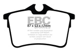 Pastiglie Freni EBC Ultimax Posteriore PEUGEOT 308 SW 1.6 TD SE Cv 110 dal 2007 al 2013 Pinza  Diametro disco 267mm