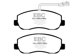 Pastiglie Freni EBC Ultimax Anteriore RENAULT Master Passenger 2.5 TD Cv  dal 2010 al 2014 Pinza  Diametro disco 302mm