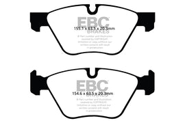 Pastiglie Freni EBC Ultimax Anteriore BMW Serie 5 (F10) 518 2.0 TD Cv  dal 2013 al 2017 Pinza ATE Diametro disco 330mm