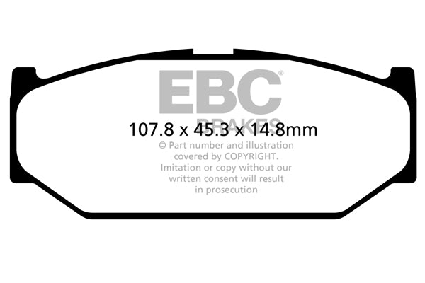Pastiglie Freni EBC Ultimax Anteriore SUZUKI Swift 1.2 Cv  dal 2010 al 2017 Pinza  Diametro disco 0mm