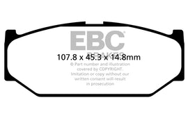 Pastiglie Freni EBC Ultimax Anteriore SUZUKI Swift 1.2 Cv  dal 2010 al 2017 Pinza  Diametro disco 0mm
