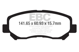 Pastiglie Freni EBC Ultimax Anteriore MAZDA CX-5 (1st Gen) 2 Cv 162 dal 2012 al 2016 Pinza  Diametro disco 297mm