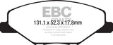 Pastiglie Freni EBC Ultimax Anteriore SKODA Fabia (NJ) 1 Cv 60 dal 2015 al 2021 Pinza TRW Diametro disco 256mm