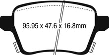 Carica l&#39;immagine nel visualizzatore di Gallery, Pastiglie Freni EBC Ultimax Posteriore OPEL ADAM 1.0 Turbo Cv 115 dal 2014 al 2019 Pinza  Diametro disco 264mm