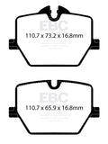 Kit EBC Dischi Ultimax e Pastiglie Freni come ricambio originale Posteriore BMW Serie 2 (G42 Coupe) 220 2.0 TD Cv 190 dal 2022 al 2022 Pinza TRW Diametro disco 345mm