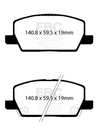 Kit EBC Dischi Ultimax e Pastiglie Freni come ricambio originale Anteriore OPEL Mokka X 1.4 Turbo Cv 120 dal 2018 al 2020 Pinza  Diametro disco 300mm