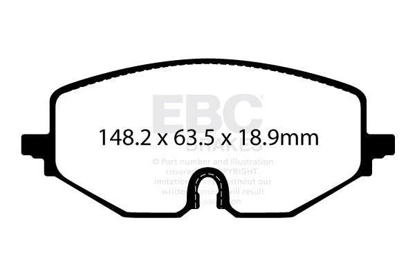 Kit EBC Dischi Ultimax e Pastiglie Freni come ricambio originale Anteriore SKODA Octavia (NX)(Mk4) 1.0 Turbo Cv 110 dal 2020 al 2022 Pinza TRW Diametro disco 288mm