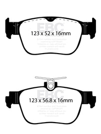Kit EBC Dischi Ultimax e Pastiglie Freni come ricambio originale Posteriore AUDI A3 8Y 1.0 Turbo (30) Cv 110 dal 2020 al 2022 Pinza ATE Diametro disco 0mm