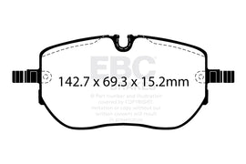 Kit EBC Dischi Ultimax e Pastiglie Freni come ricambio originale Anteriore SKODA Enyaq iV 50 Electric Cv 148 dal 2021 al 2022 Pinza CBI Diametro disco 330mm