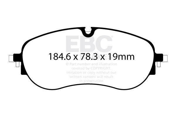 Kit EBC Dischi Ultimax e Pastiglie Freni come ricambio originale Anteriore AUDI Q4 e-tron Electric (35) Cv 170 dal 2021 al 2022 Pinza CBI Diametro disco 0mm