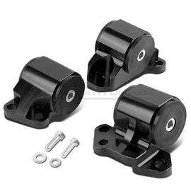 Supporti Motore 2 Fori Nera Billet Alluminio Honda Civic EG EH EJ