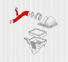 Ford Focus MK2 1.8 TDCi Silicone Intake Hose