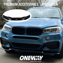 Carica l&#39;immagine nel visualizzatore di Gallery, BMW X6 F16 M-Pack 2014-2019 Lip Anteriore Nero Lucido