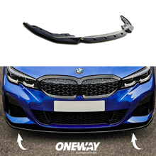 Load image into Gallery viewer, BMW Serie 3 G20-G21 M-Pack 2018-2022 Lip Anteriore Nero Lucido