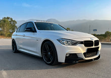 Carica l&#39;immagine nel visualizzatore di Gallery, BMW Serie 3 F30 2012-2019 M-Pack Lip Anteriore con Flap (3 Pezzi)