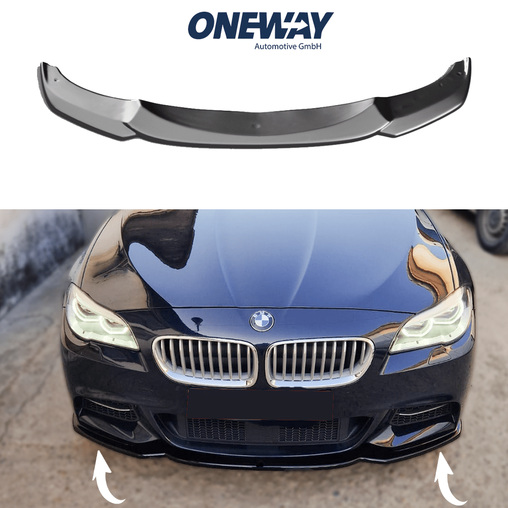 BMW Serie 5 F10/F11 M-Pack 2011-2016 Lip Anteriore Nero Lucido