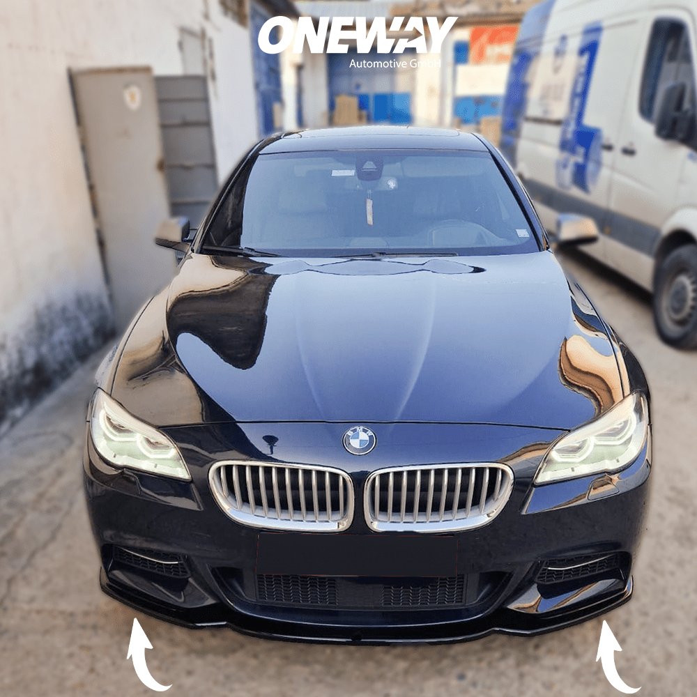 BMW Serie 5 F10/F11 M-Pack 2011-2016 Lip Anteriore Nero Lucido