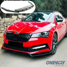 Load image into Gallery viewer, SKODA Octavia RS MK4 2020+ Lip Anteriore Nero Lucido