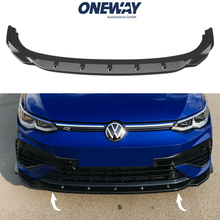 Carica l&#39;immagine nel visualizzatore di Gallery, VW Volkswagen Golf MK8 R 2020+ Lip Anteriore Nero Lucido