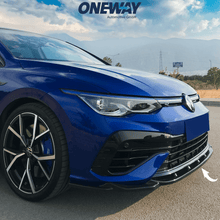 Load image into Gallery viewer, VW Volkswagen Golf MK8 R 2020+ Lip Anteriore Nero Lucido