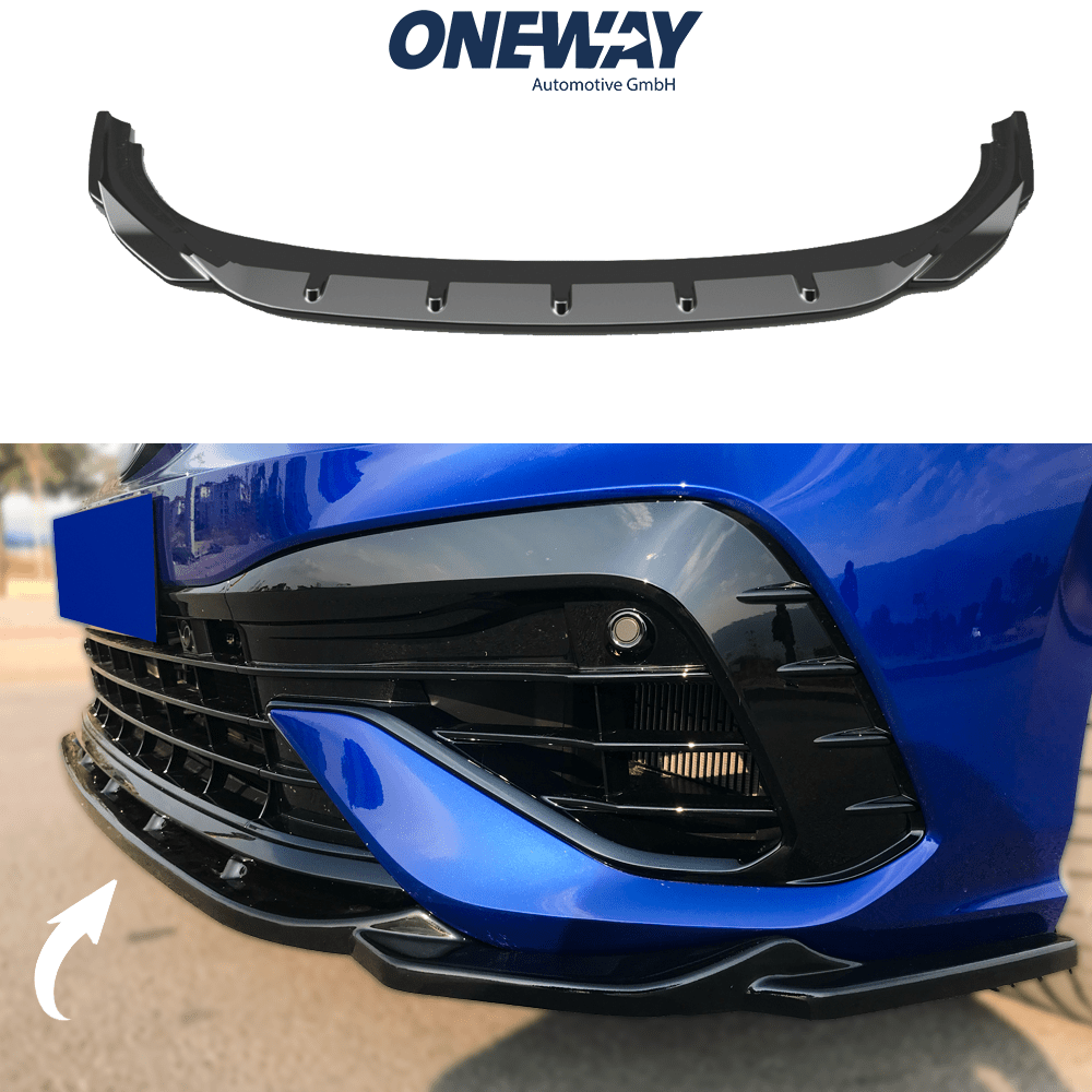 VW Volkswagen Golf MK8 R 2020+ Lip Anteriore Nero Lucido