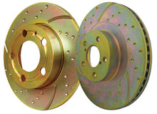 Carica l&#39;immagine nel visualizzatore di Gallery, Disco EBC Turbo Grooved Posteriore JAGUAR X Type 2.0 TD Cv  dal 2003 al 2004 Pinza Bosch Diametro disco 280mm