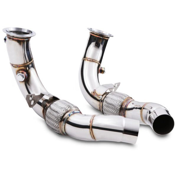 Downpipe di scarico decat da 2.75″ BMW Serie 5 / 6 F10 M5 / F12 M6 4.4 V8 12-16