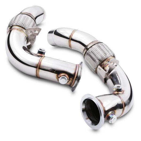 Downpipe di scarico decat da 2.75″ BMW Serie 5 / 6 F10 M5 / F12 M6 4.4 V8 12-16