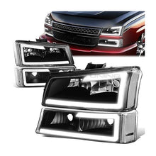 Load image into Gallery viewer, Fari Anteriori LED Interno Nero Chevrolet Avalanche,Argentoado
