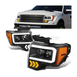 Fari Anteriori LED Interno Nero Ford F150