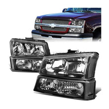 Load image into Gallery viewer, Fari Anteriori Interno Nero Lente Trasparente Chevrolet Avalanche,Argentoado