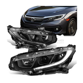 Fari Anteriori LED Interno Nero Honda Civic FC FK