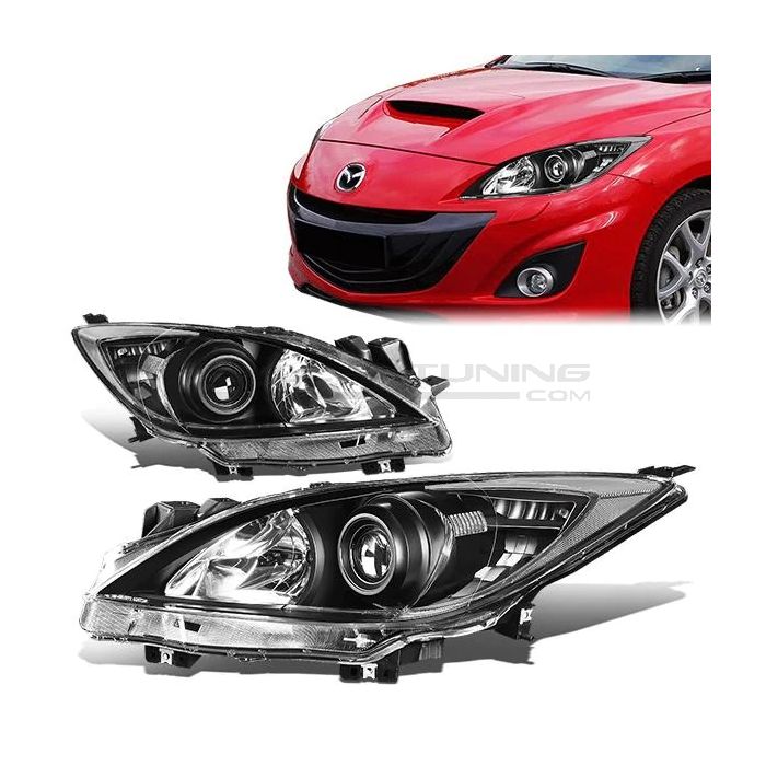 Fari Anteriori Interno Nero Mazda 3 BL