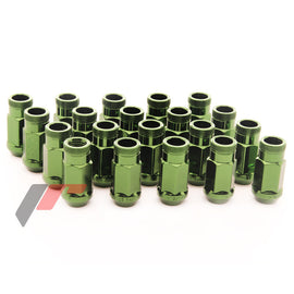 LugNuts Japan Racing in Acciaio Forgiato 12x1,5 45mm Green - em-power.it