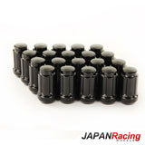 LugNuts Japan Racing in Acciaio Forgiato JN2 12x1,25 Black