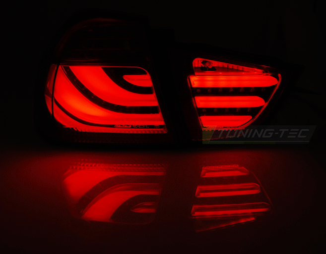 Fanali Posteriori LED BAR SMOKE Neri per BMW Serie 3 E90 09-11