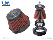 Load image into Gallery viewer, Blitz LM Power Intake Filter Kit Red Lexus IS200t &amp; RC200t